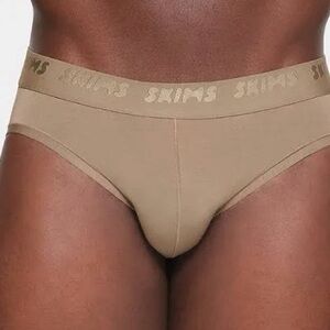 SKIMS Men's Briefs in Khaki with Branded Waistband